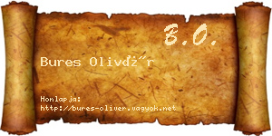 Bures Olivér névjegykártya